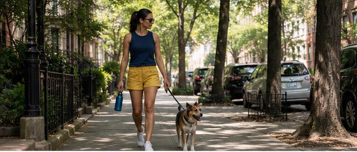 How to Walk Your Apartment Dog Safely in Summer Heat
